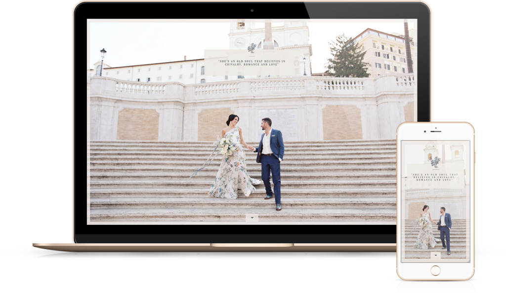 Henrietta photography website design template, blending romance and functionality to create an immersive portfolio experience.