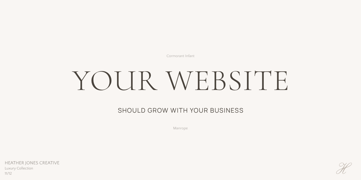 Cormorant Infant and Manrope soft luxury Google font pairing for elegant brands.