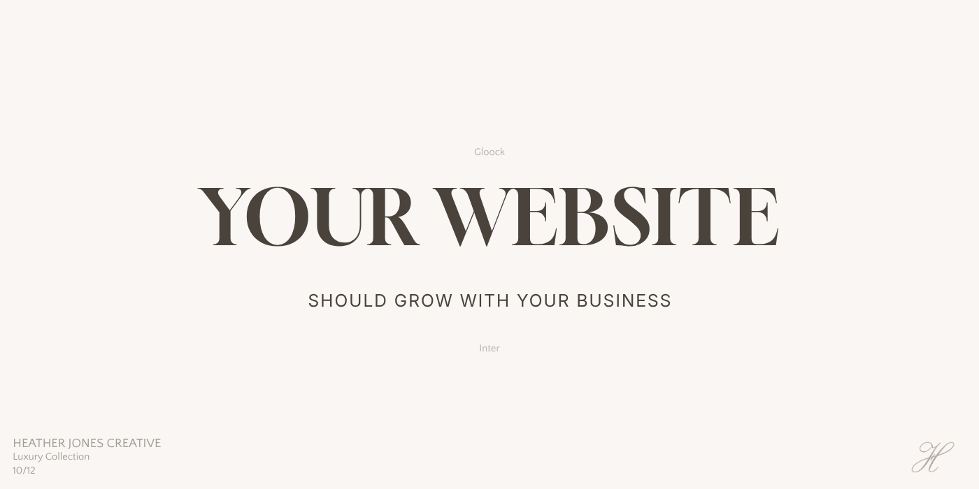 Gloock and Inter luxury Google font pairing with dramatic editorial typography.