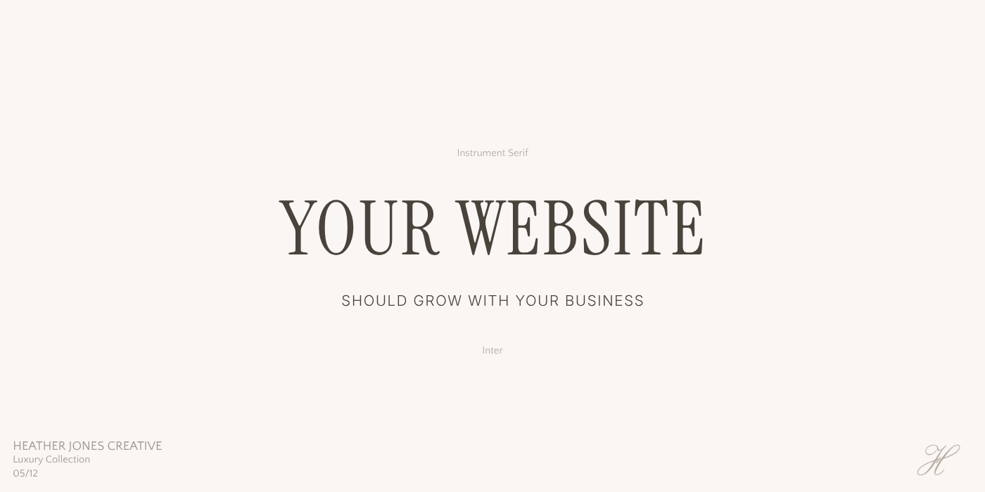 Instrument Serif and Inter modern luxury Google font pairing for minimalist websites.