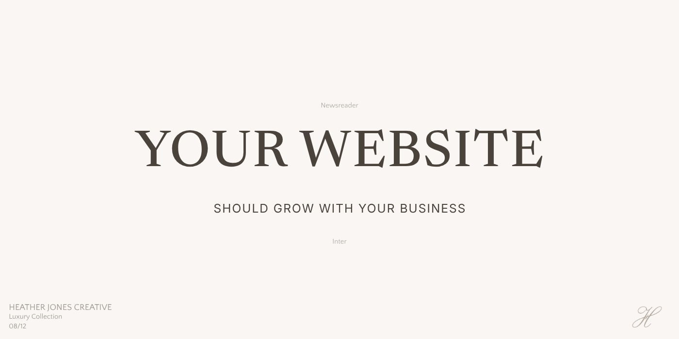 Newsreader and Inter quiet luxury Google font pairing for elegant website design.